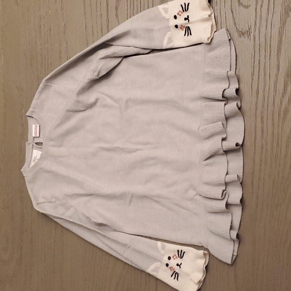 Zara girls gray sweater